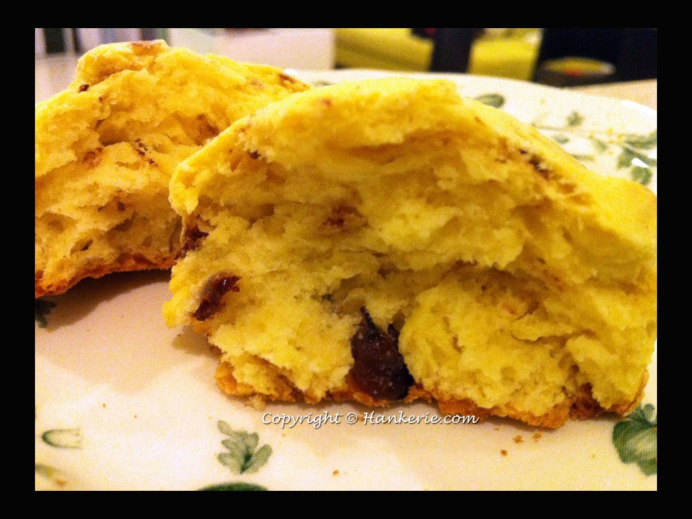 Buttery Raisin Scones Hankerie