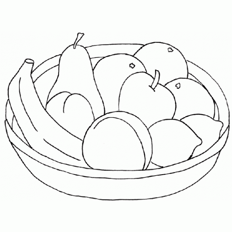Desenhos de Frutas para comer para colorir, jogos de pintar e imprimir