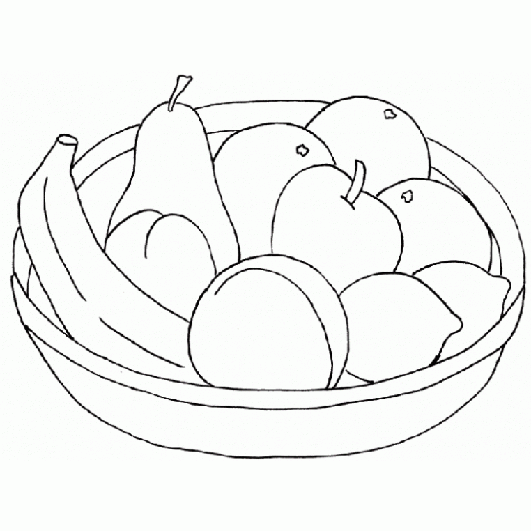 Frutas e Legumes - Desenhos para Colorir - Brinquedos de Papel