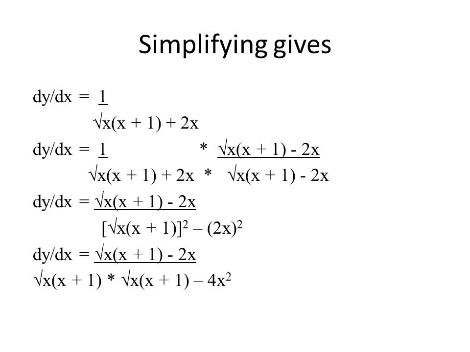 Calculus Made Simple!!! Differential Calculus Product Rule and