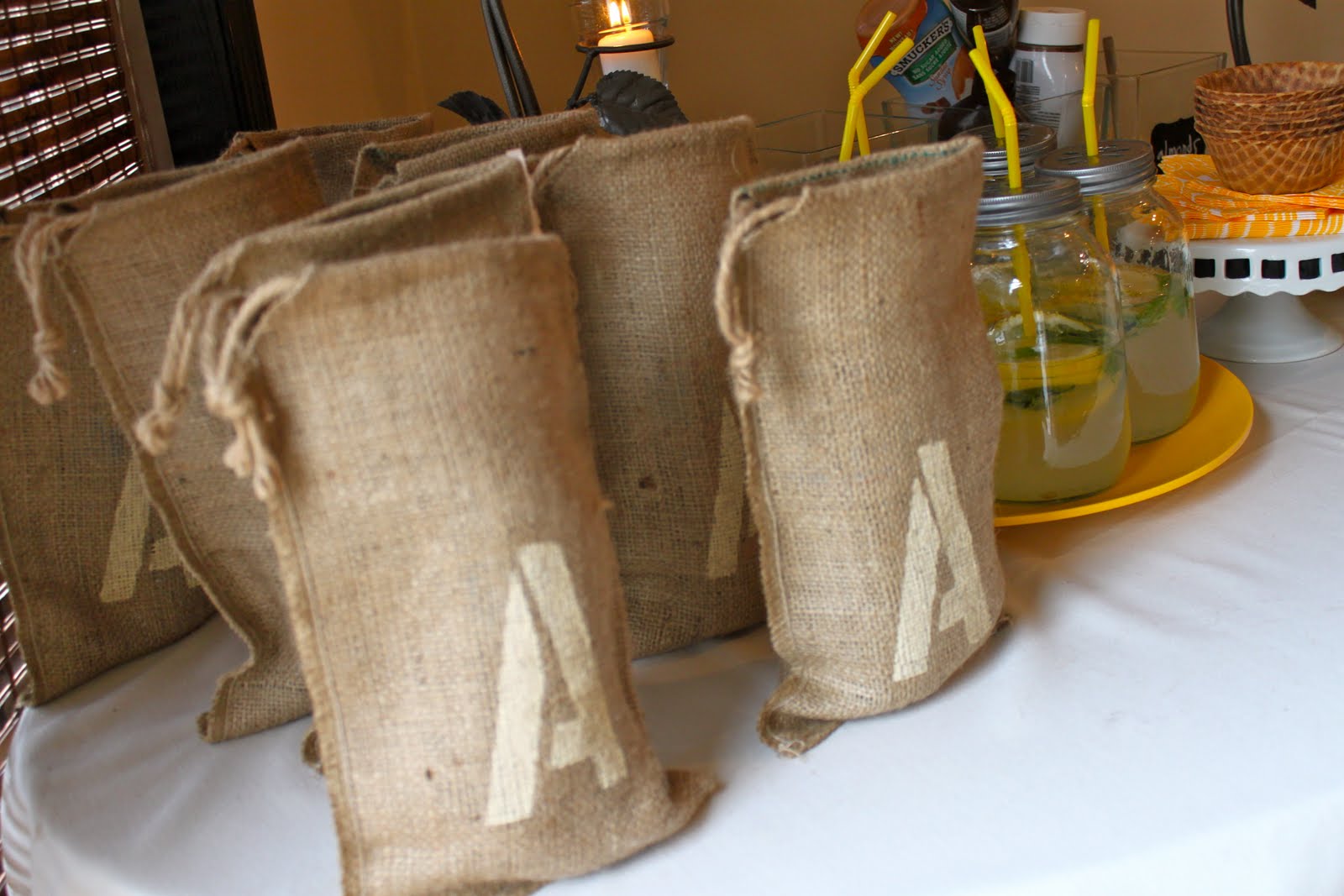 thepolkadothouse Sunshine yellow organic baby shower