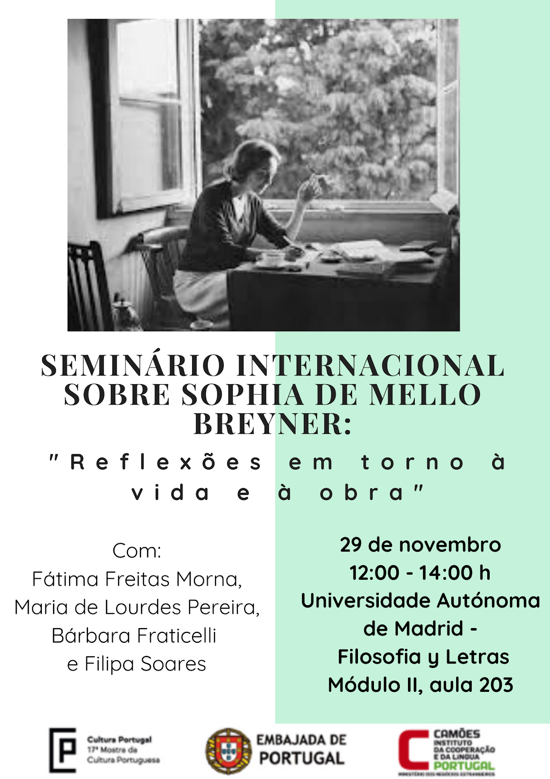 Seminário Internacional sobre Sophia de Mello Breyner: 