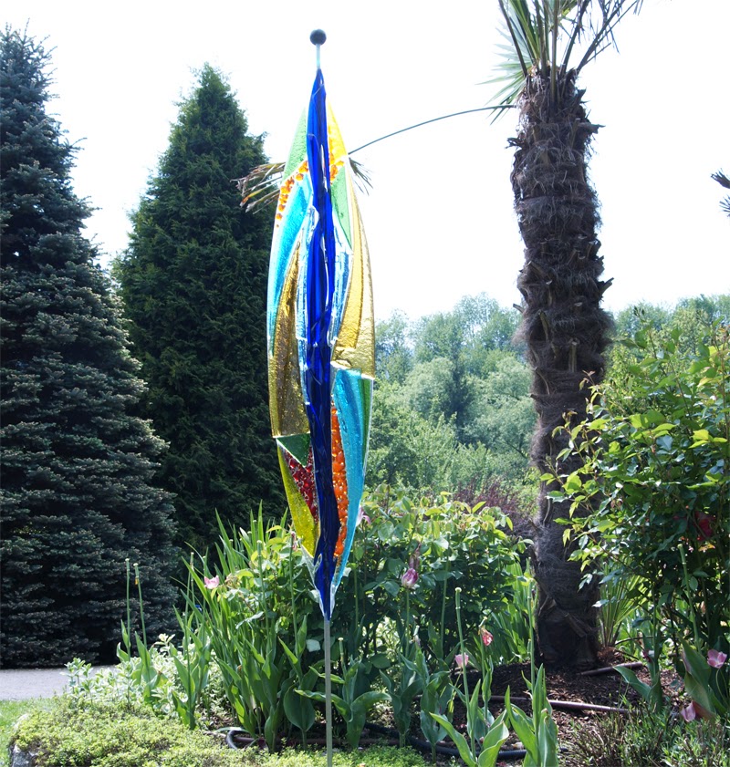 Glaskunst im Garten