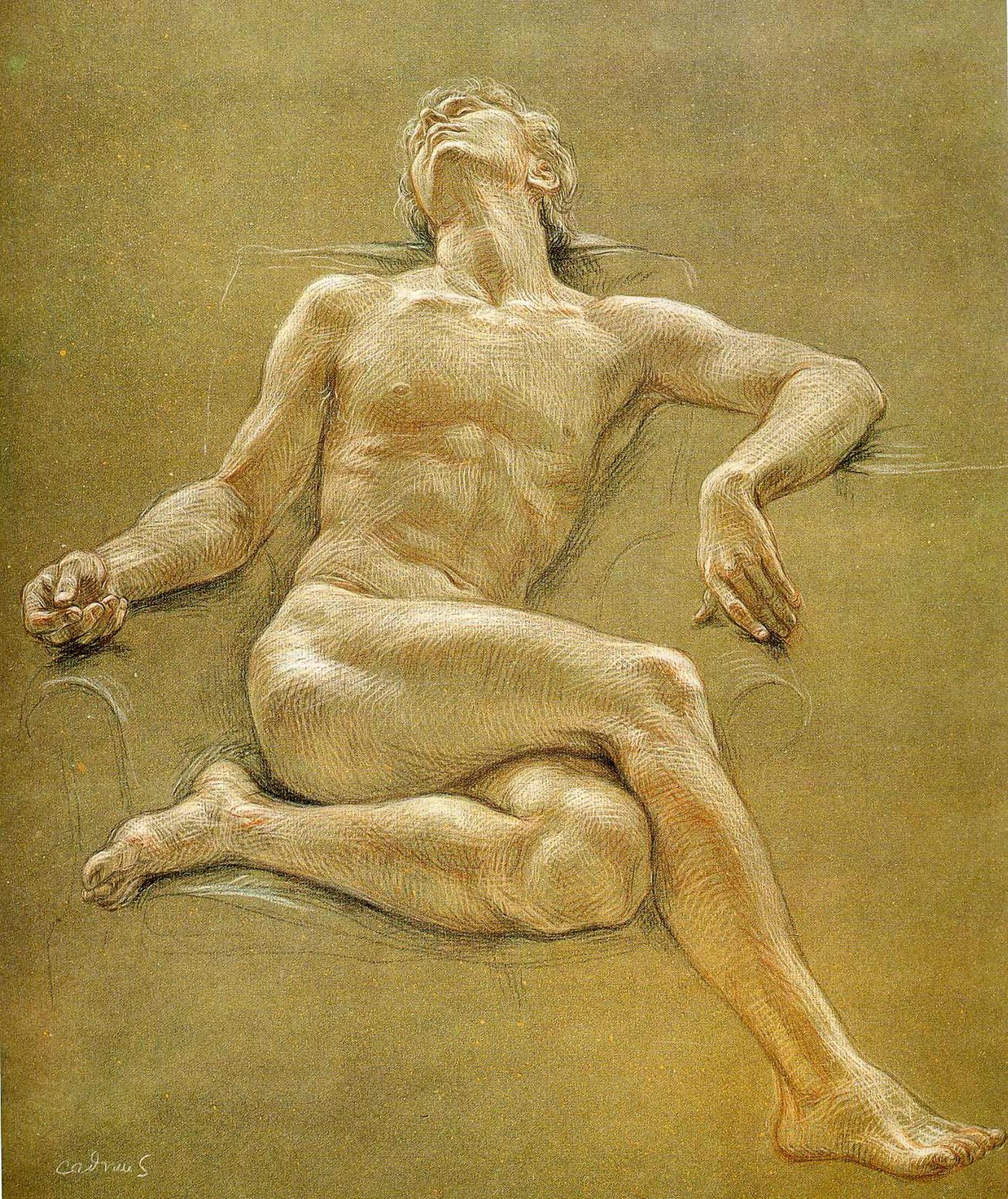 Рисунок Обнаженного Парня