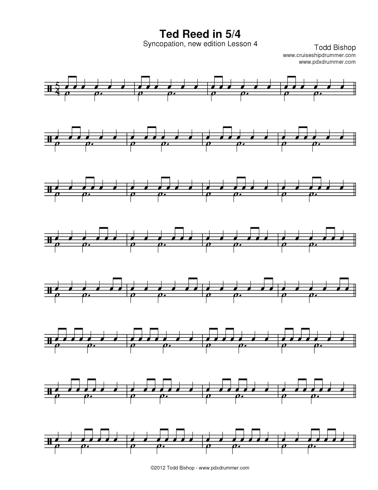 Syncopation For The Modern Drummer Ted Reed Pdf Download