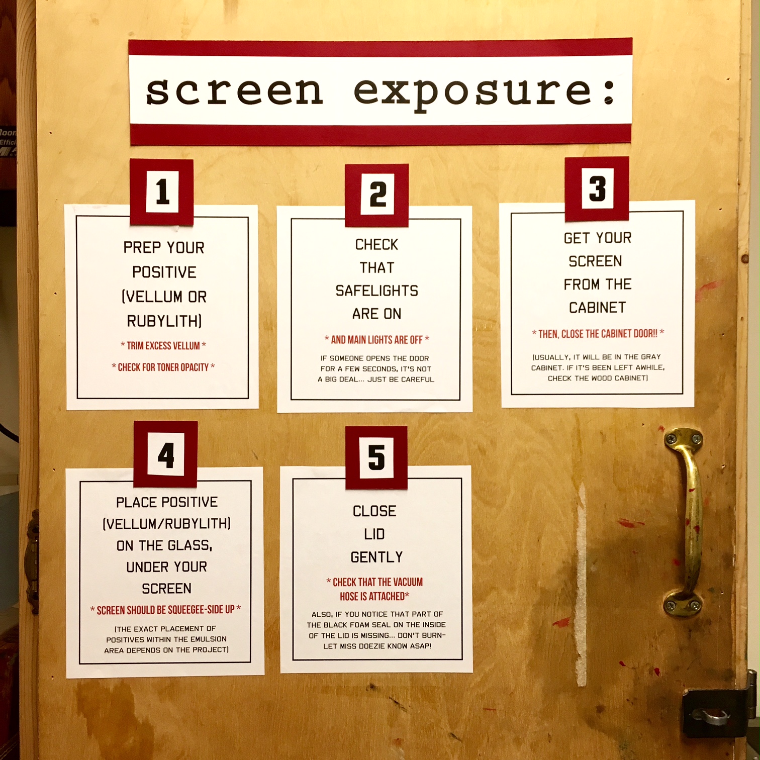 AHS Screen Printing SCREEN BURNING DEMO PART ONE