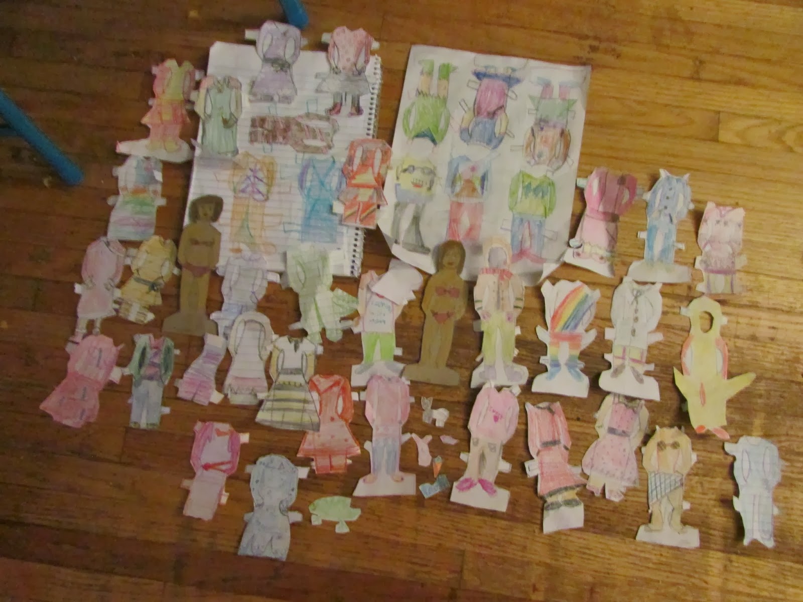 homemade paper dolls