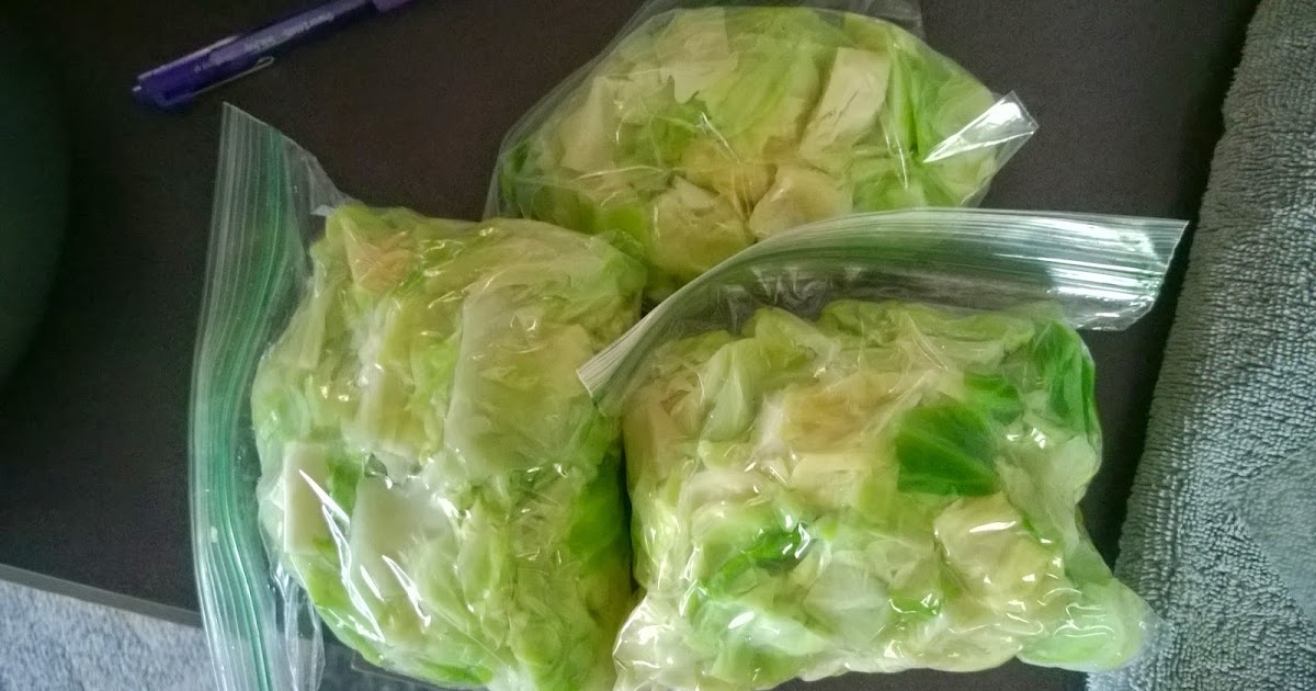 Fanny and Me HowTo Blanch Cabbage for Freezing
