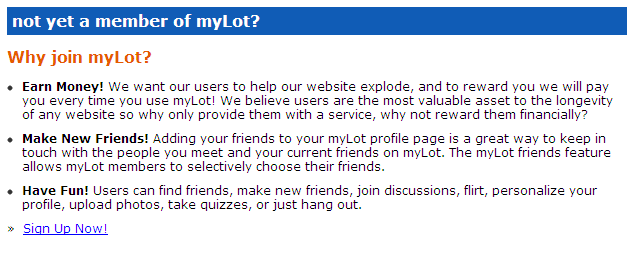 Why Join MyLot?