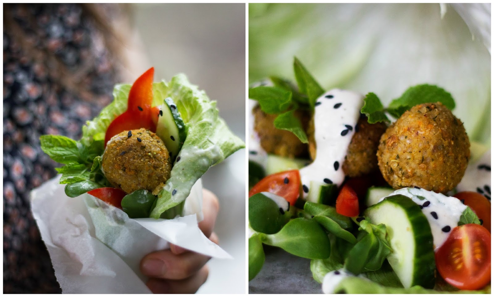 Falafel with Lemon Tahini Yogurt Wholehearted Eats