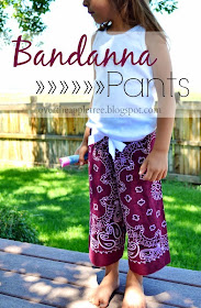 Bandanna Pants by Over The Apple Tree