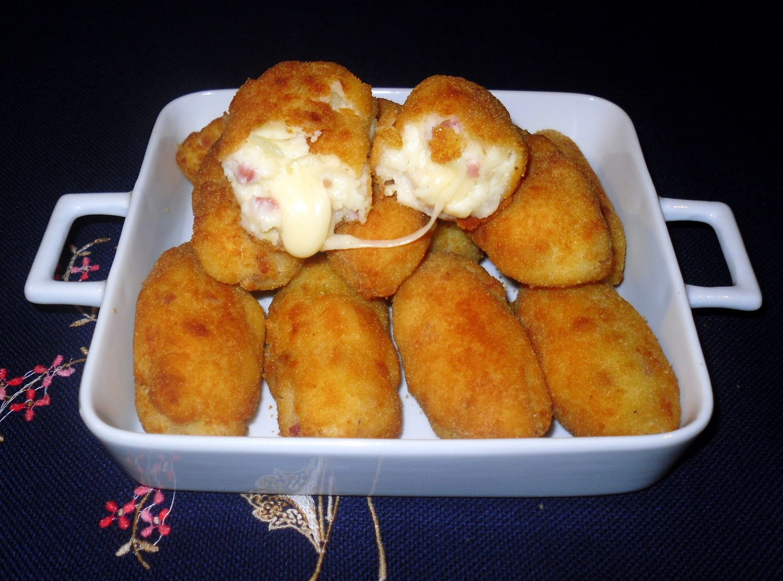 RECETAS DE MI MADRE Y MIAS Croquetas de jamón serrano con sorpresa