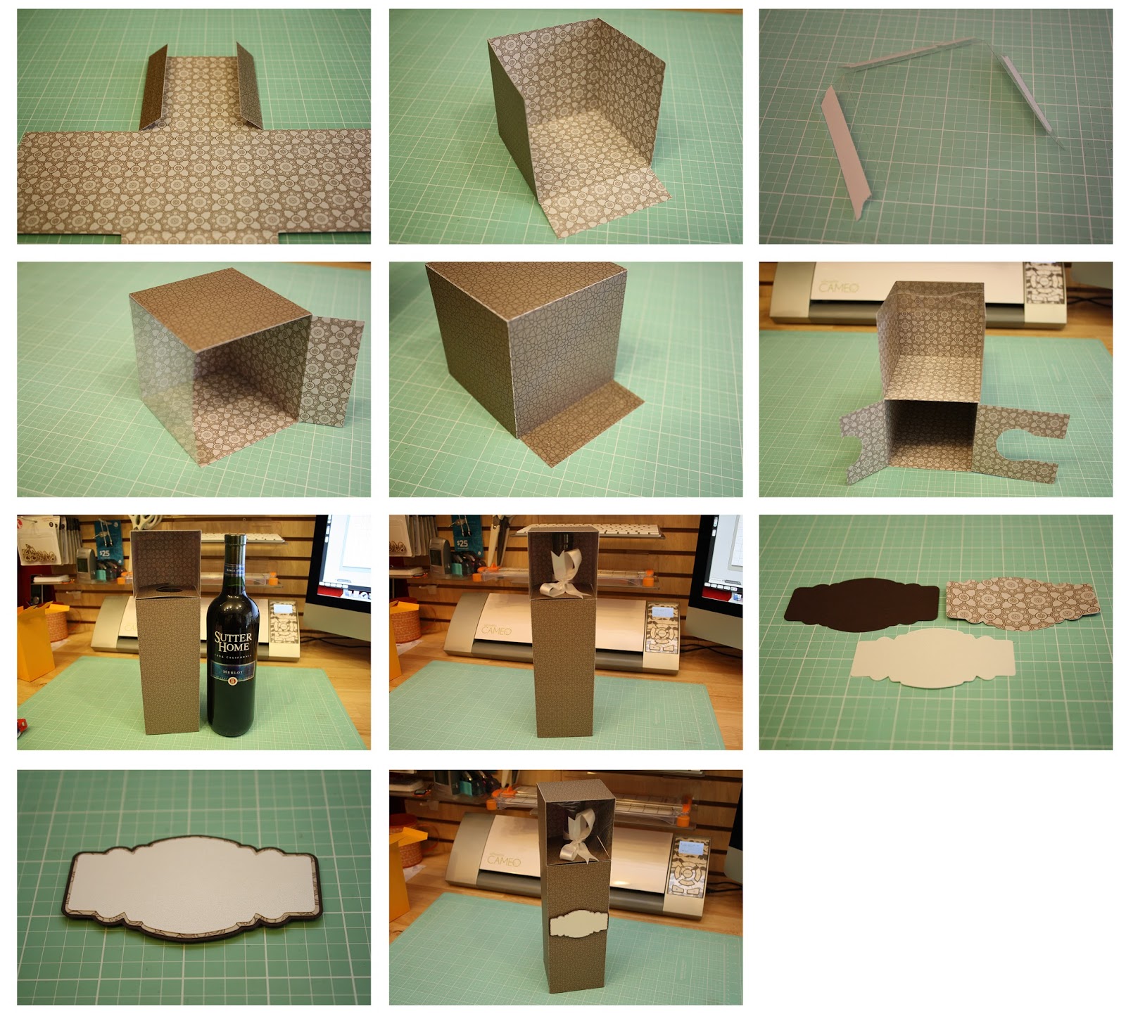 Bits of Paper Wine Bottle Gift Box