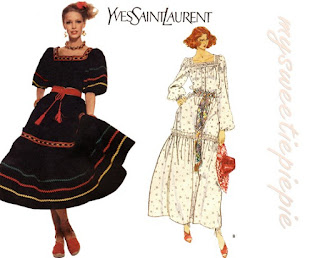 Yves Saint Laurent pattern, 1970