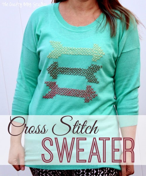 Cross Stitch, Cross Stitching, DIY, Handmade, Arrows, Sweater, 