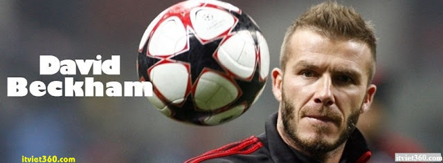 Ảnh bìa Facebook bóng đá - Cover FB Football timeline, David Beckham