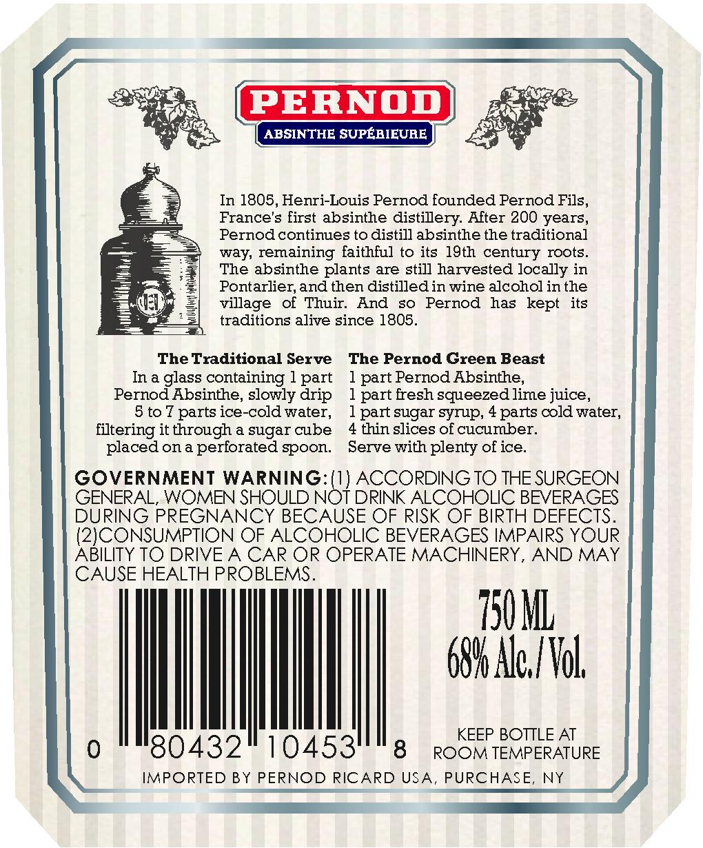 The Real Absinthe Blog Pernod Absinthe "The Original Recipe"