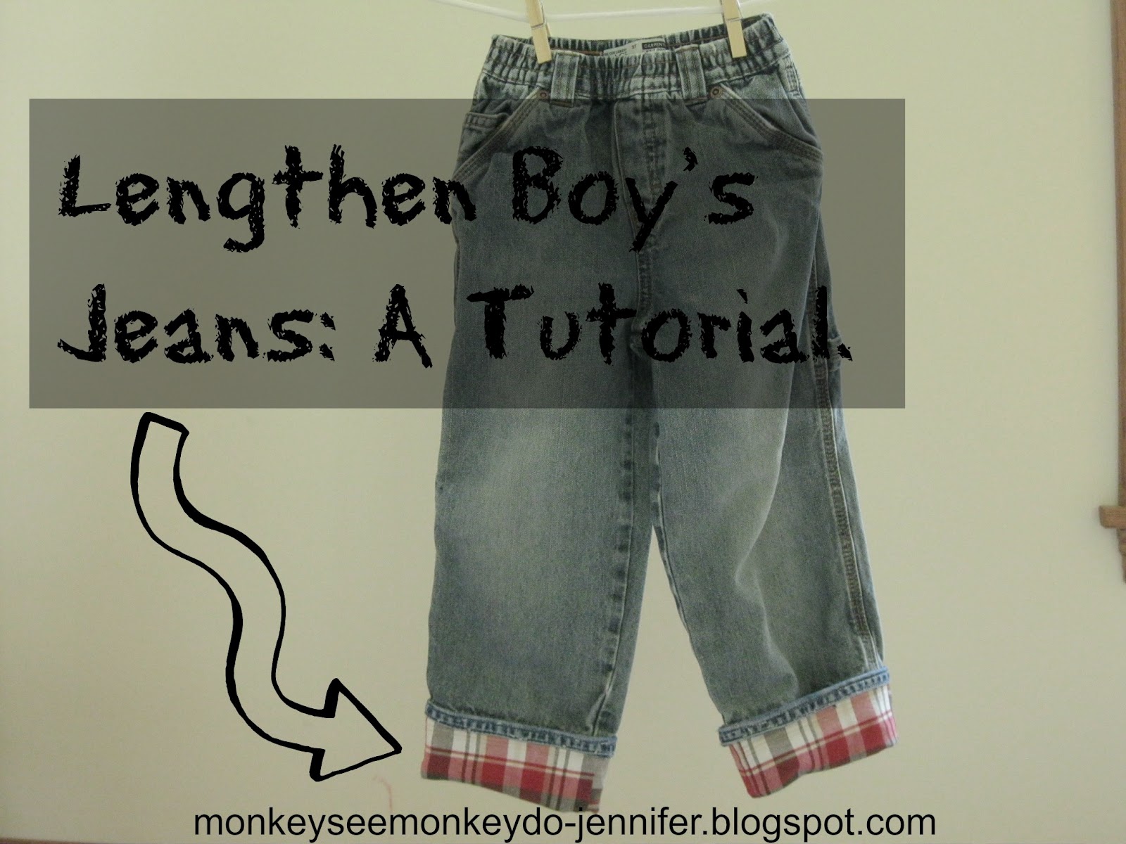 Monkey See, Monkey Do! Solution for TooShort Pants