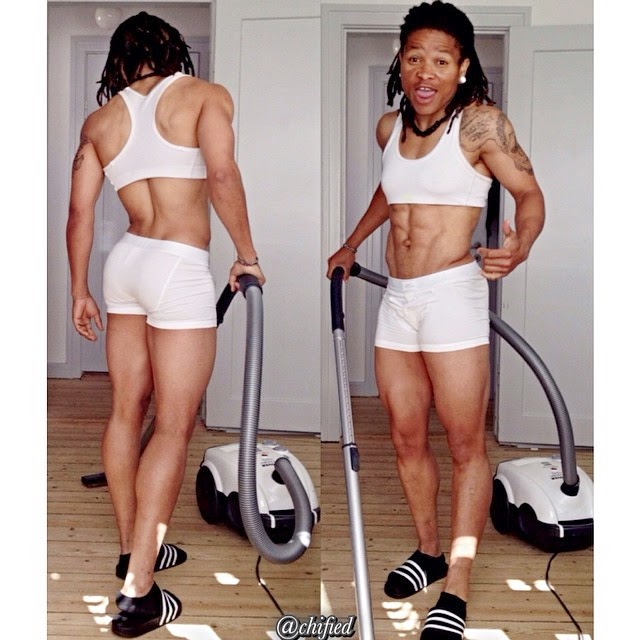 Super Falcons' Player, Chichi Igbo, Shows Off her Ripped Abs in New Ph...