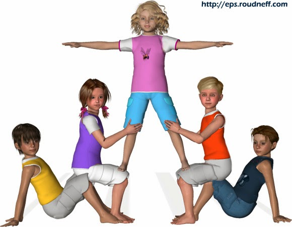 Figuras De Acrosport De 5 Personas Área de Educación Física CEBIP Vicente Aleixandre: FIGURAS DE QUINTETOS