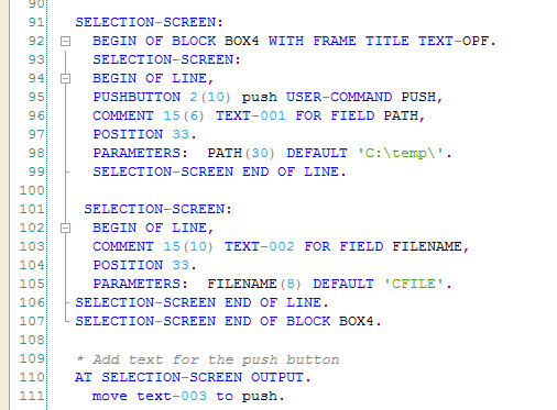 Journey Into SAP HCM And ABAP ABAP Selection Screen Push Button 