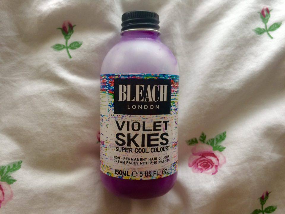 Bleach London Violet Skies My Review frunkkawaii