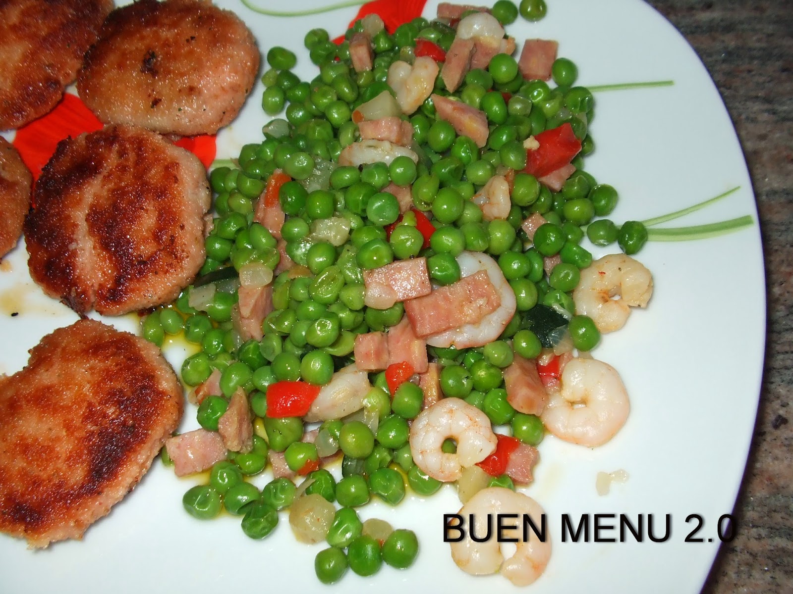 GUISANTES CON GAMBAS guisantes con gambas: