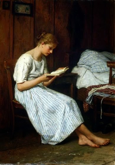 Άννα Αγγελοπούλου: Γυναίκες που διαβάζουν. Πίνακες ζωγραφικής με  εργαζόμενες γυναίκες που διαβάζουν