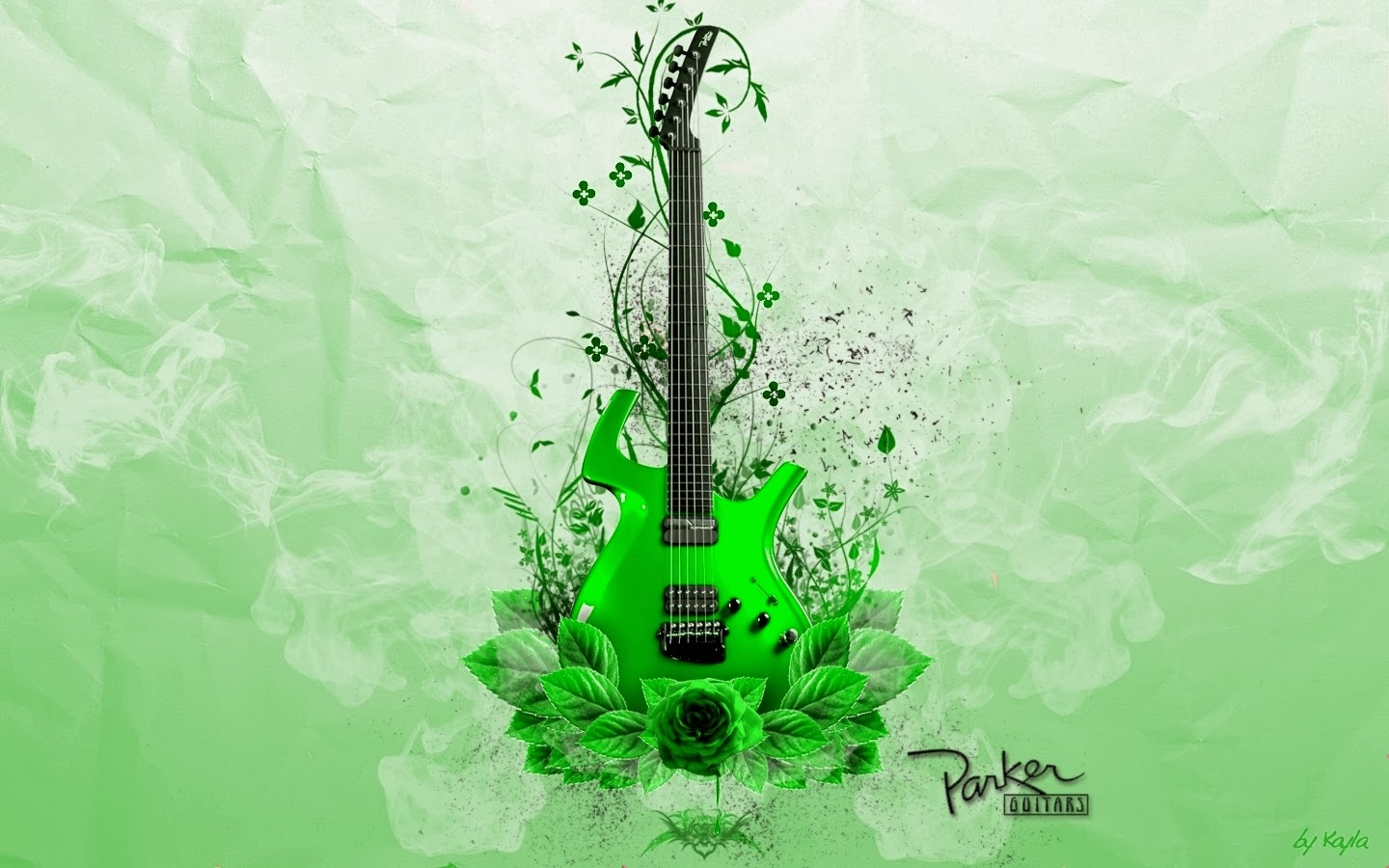 All About Insurance Green Guitar Music Download Desktop Wallpaper
