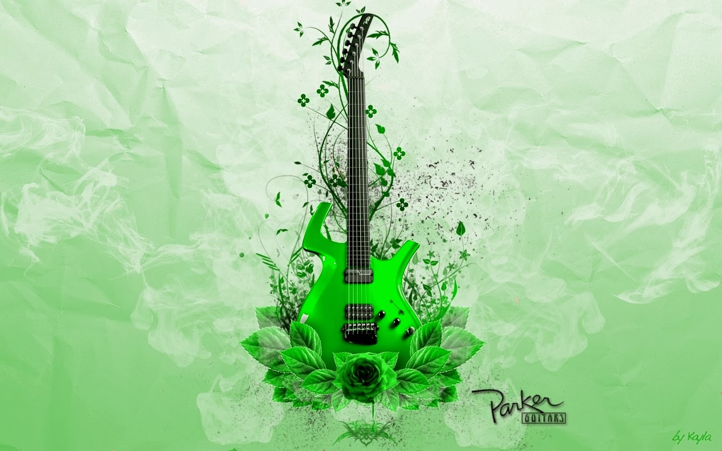 All About Insurance Green Guitar Music Download Desktop Wallpaper