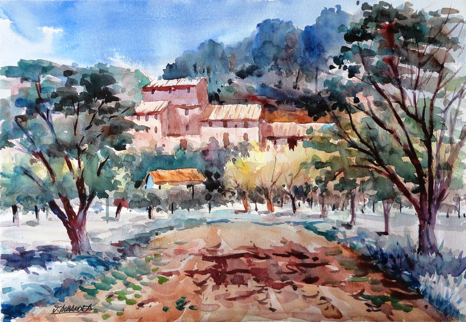 ACUARELAS JUAN ALBANDEA ADEMUZ