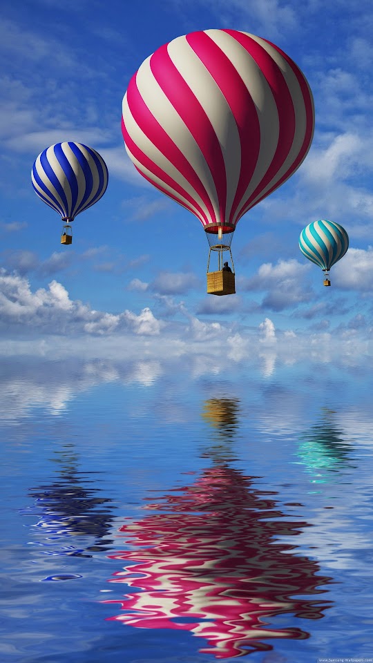 Candy Cane Colored Air Balloons  Android Best Wallpaper