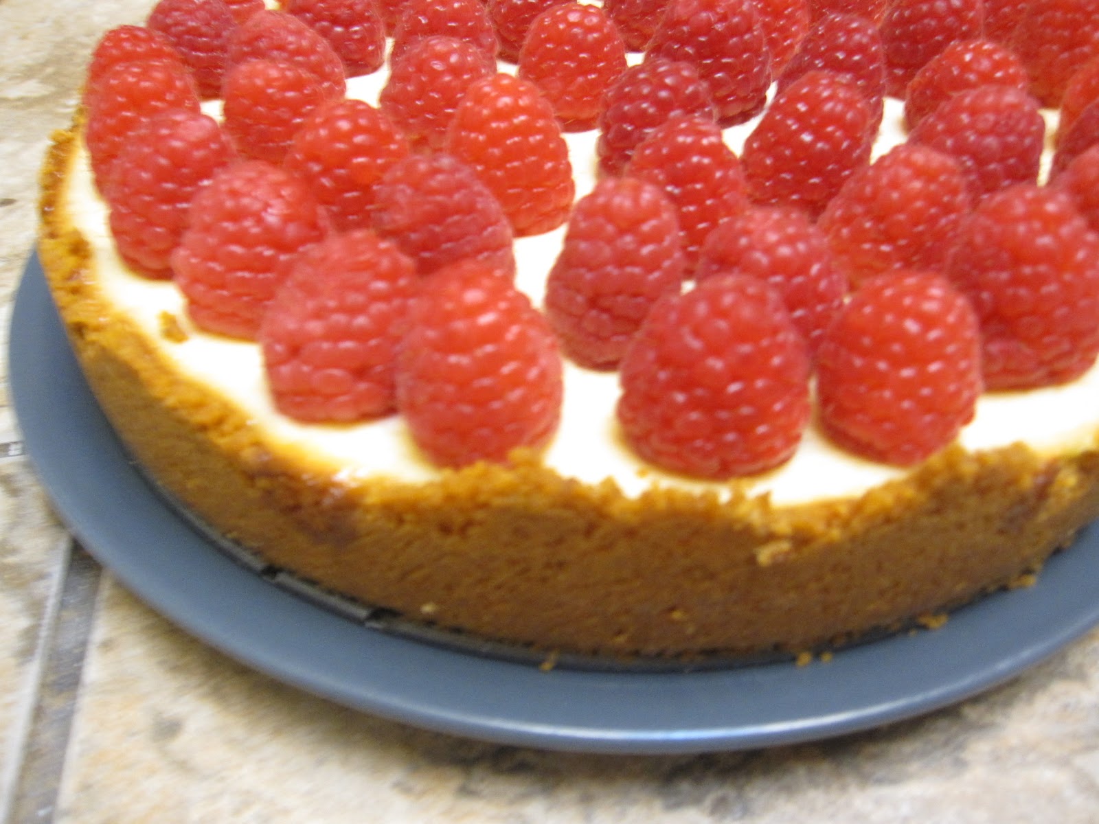 Greek Yogurt Raspberry Cheesecake