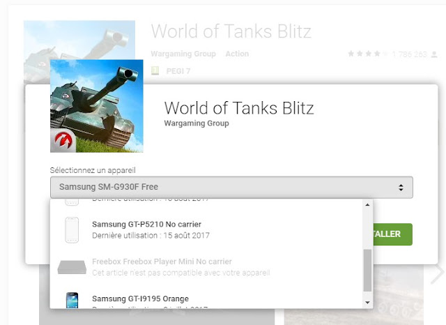 pour savoir si l'appli android ou le jeux sont compatible ..