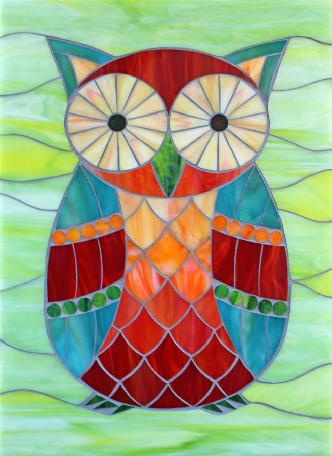 Mosaic Owl Design 7
