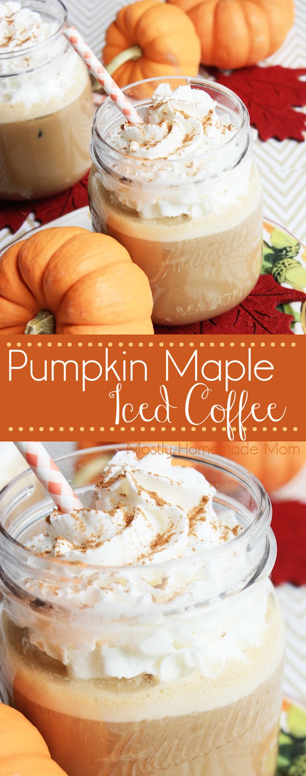Pumpkin Maple Iced Coffee | Mostly Homemade Mom