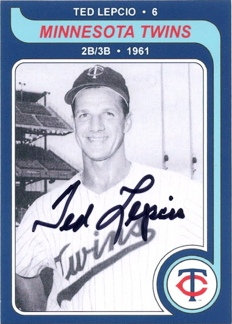 Minnesota Sports Autograph Project TED LEPCIO