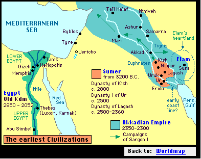 Egypt Mesopotamia Map