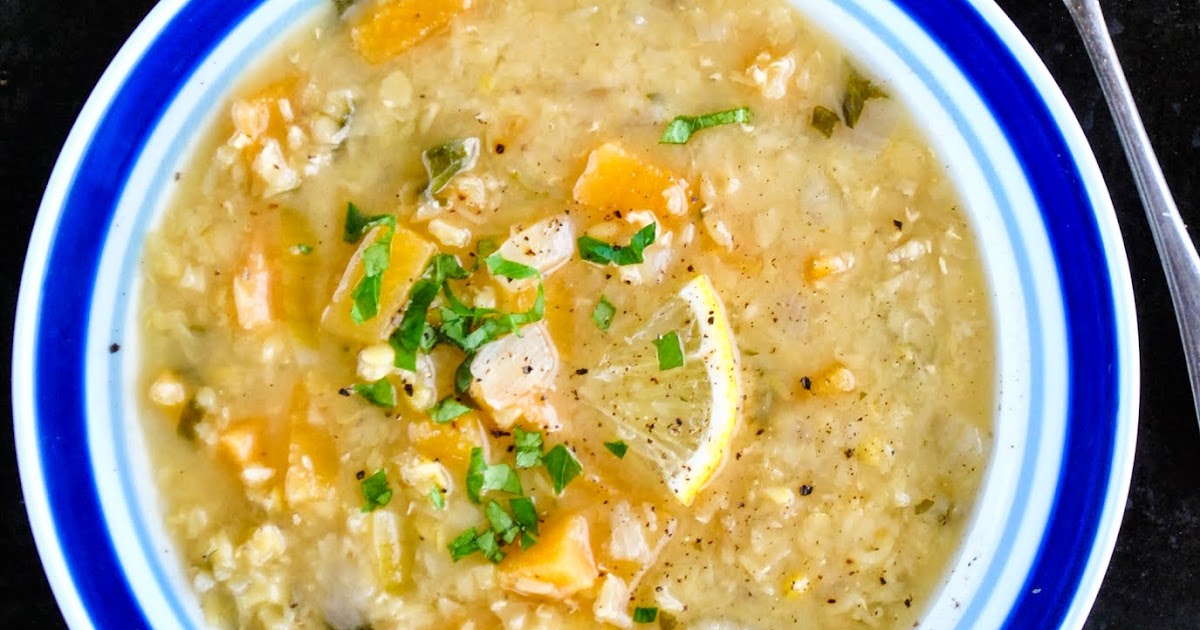 Lentil and turnip soup with lemon VeganSandra