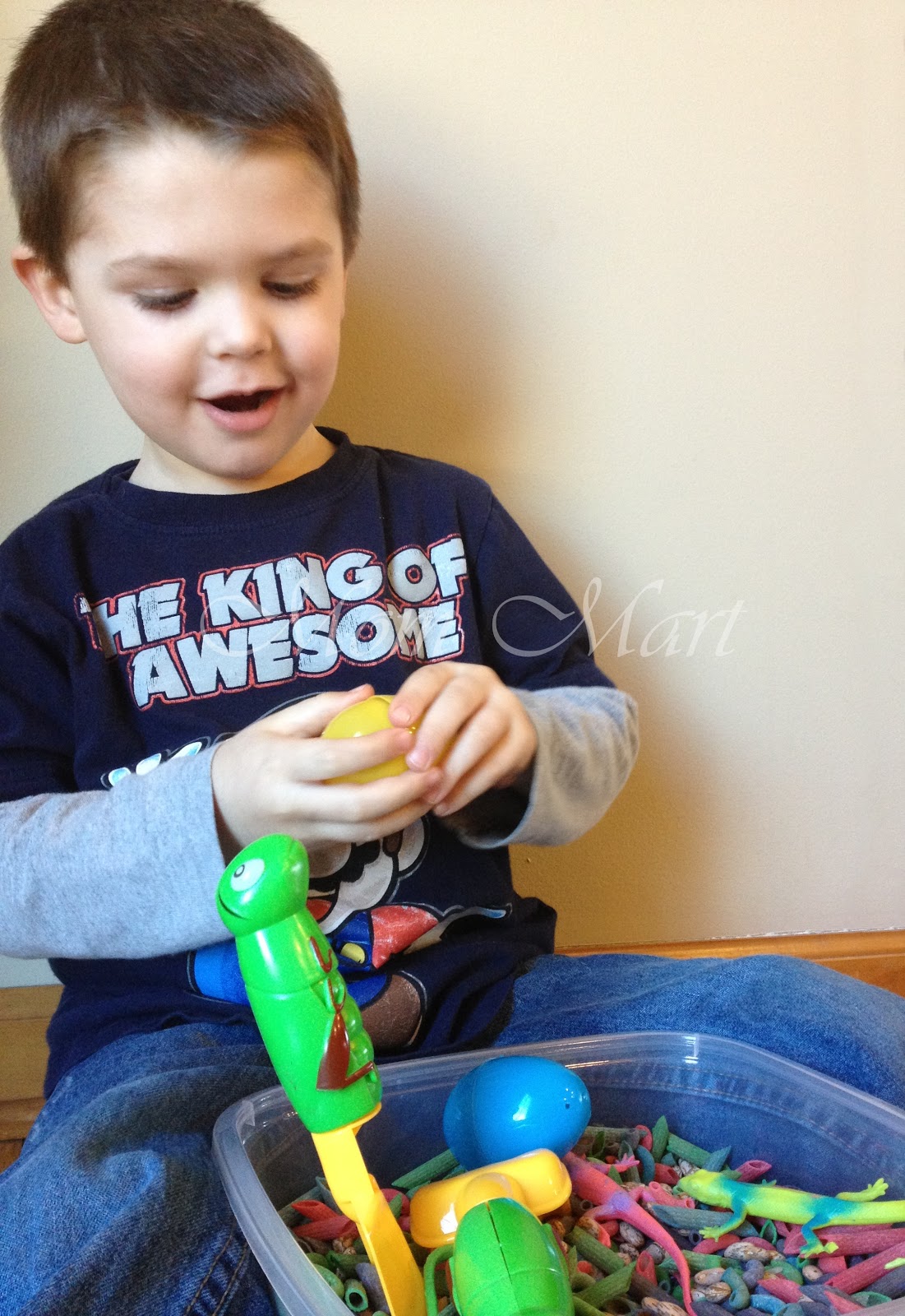 Mom Mart Kid Craft Dollar Store Sensory Bin for Kids!