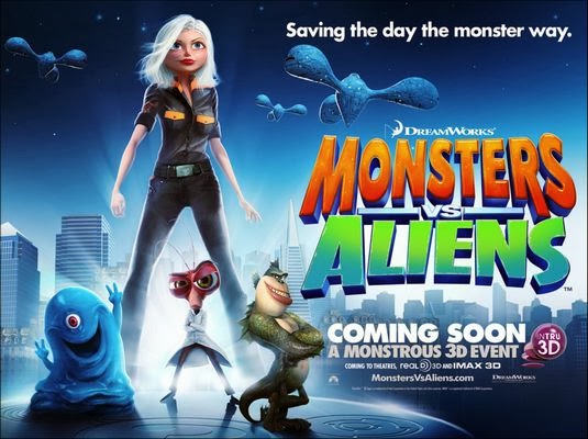 Monsters vs Aliens  Monsters vs aliens, Alien movie poster