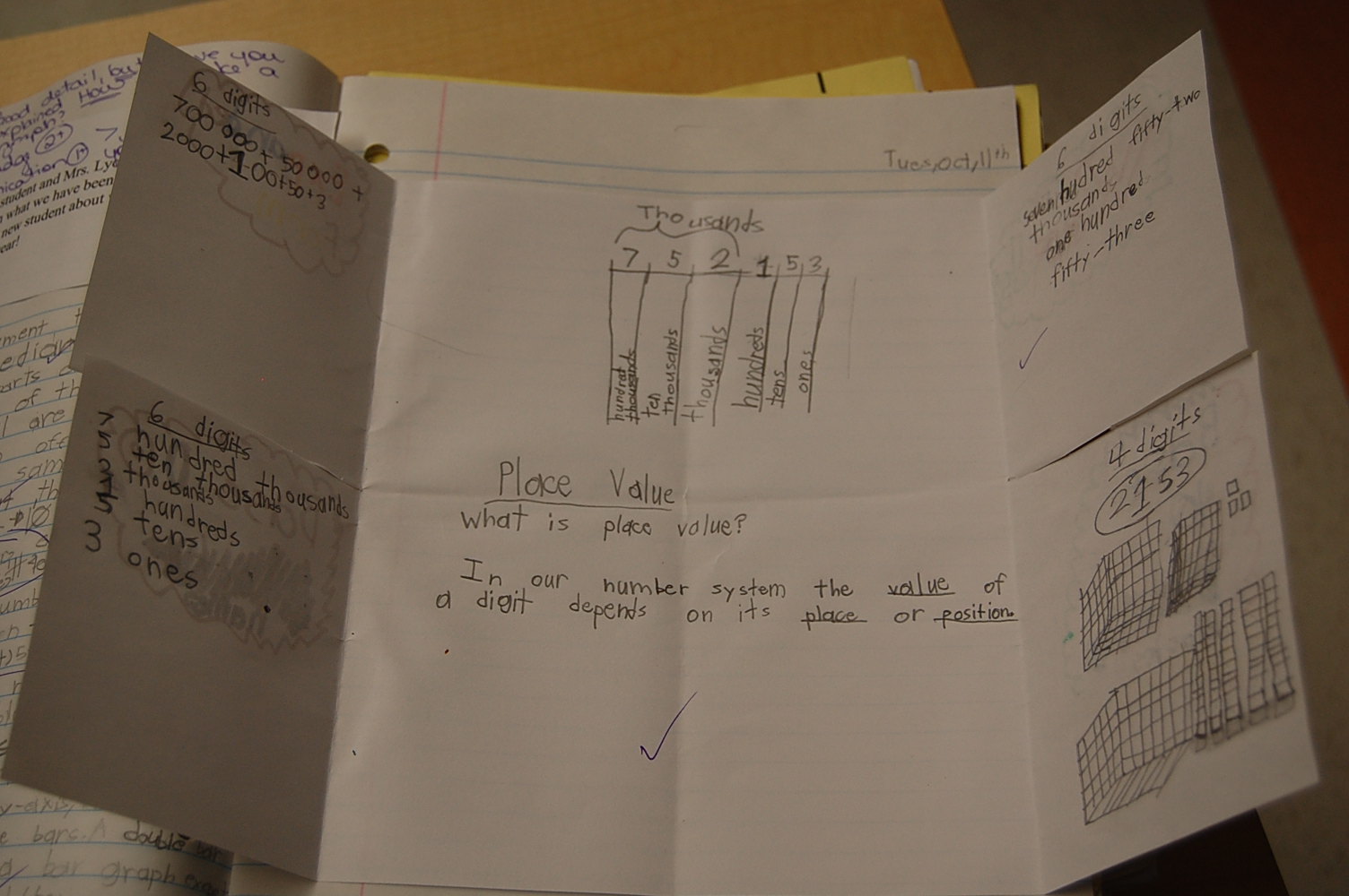 Thinking of Teaching Foldables Week Math Monday