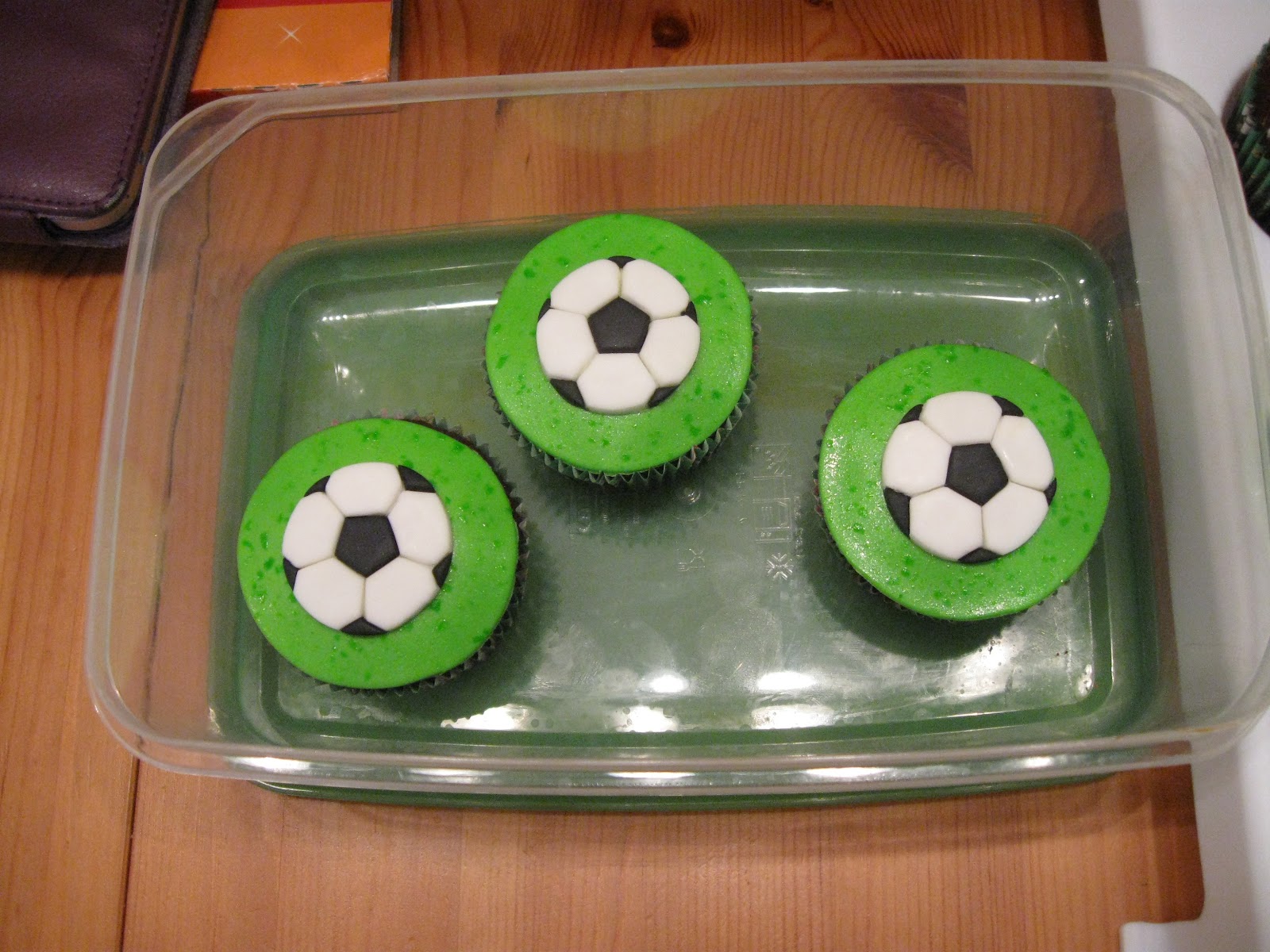 Sharon's Baking Blog Football (soccer ball) cupcakes
