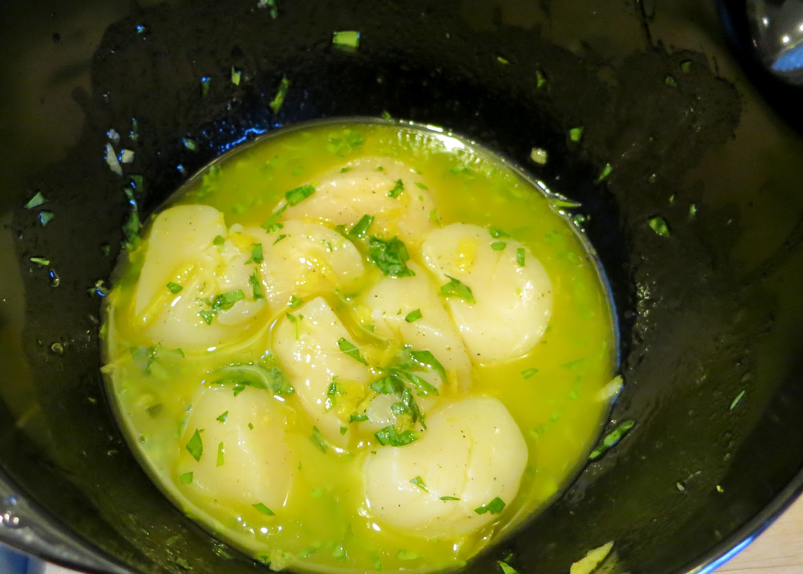 FEAST EVERYDAY Grilled Marinated Sea Scallops with Lemon Tarragon