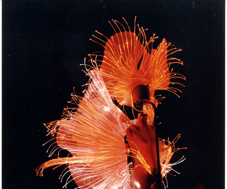 Sewing Cafe Fiber optic costume by Lynne Williams & Project Runway