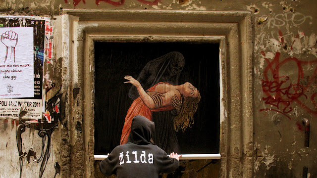 Zilda, street art, Naples, Fragiles Fabulae