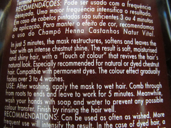 Review Naturvital S Color Hair Mask For Chestnut Hair Xoxo