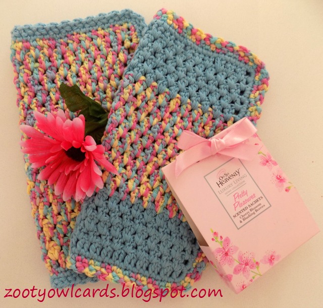 Zooty Owl's Crafty Blog Diamond Stitch Face Cloths