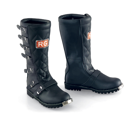 Tall Motorcycle Boots RG's Six Days RSD Nero