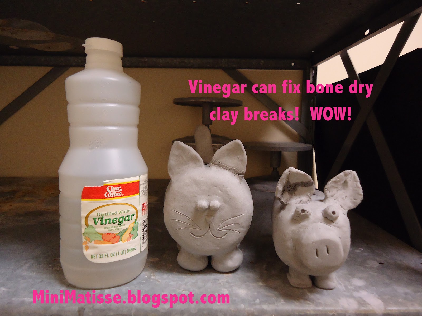 Mini Matisse Vinegar Can Repare Clay!